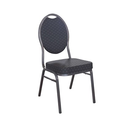 Banquet Chair - Black & Silver