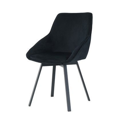 Dining Chair Velvet - Black
