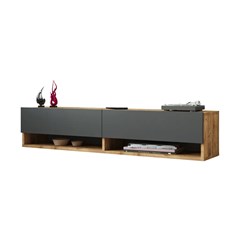 Hanging Tv Cabinet - Atlantic Pine & Anthracite