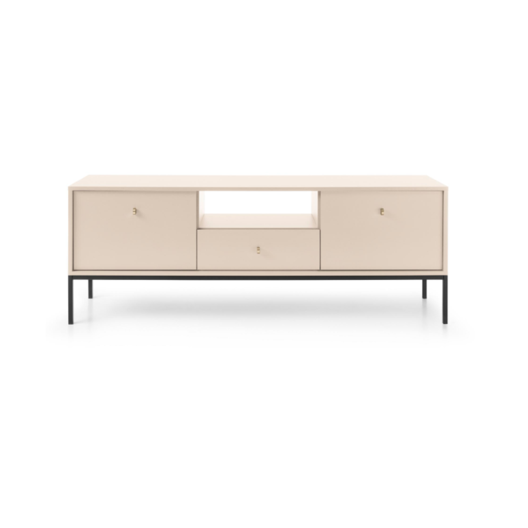 TV Unit – 2 Doors, 1 Drawer, Beige