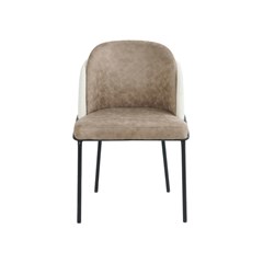 Dining Chair Brown and White