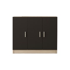 Office Cabinet Oak Larex Black