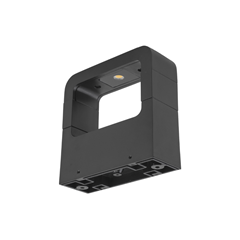LED Wall Light – Graphite & Transparent