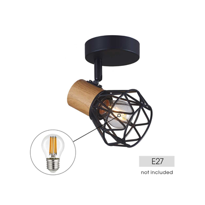 Frodo Spotlight – Black & Wood