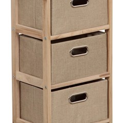 Chest of 3 Drawers in Natural MDF