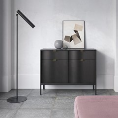 Sideboard 2 Doors 2 Drawers - Black