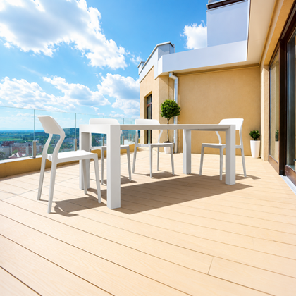 Modern Plastic Chair – White