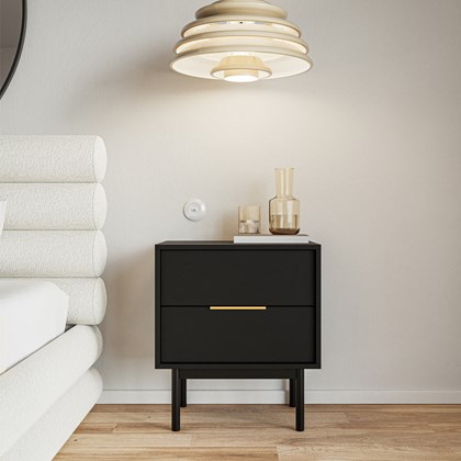 Viva Bedside Table Black