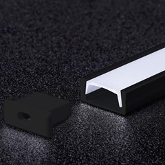 Aluminium Profile Black 1M