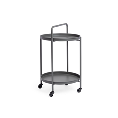 Dark Grey Twin Trolley W-Tray