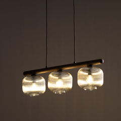 Brown Pendant Lamp 3xE14 – Cognac & Bronze