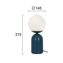 Modern LED Table Lamp Blue
