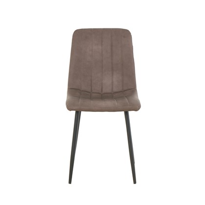 Dining Chair Pu Leather Dark Brown