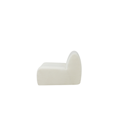 Off White Modular Single Seat Armless
