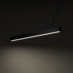 Elegant Hanging Lamp LED Black CCT