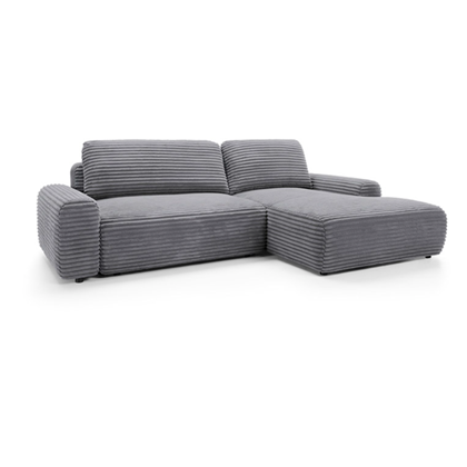 Corner Sofa Bed with Chaise Right – Dark Grey
