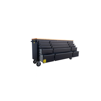 72 Black Tool Chest Black Power Coating