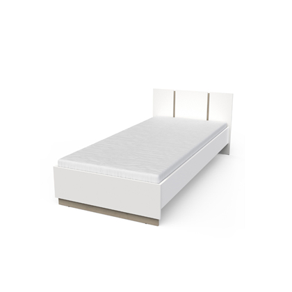 Bed 90x190/200 – White & Kronberg Oak
