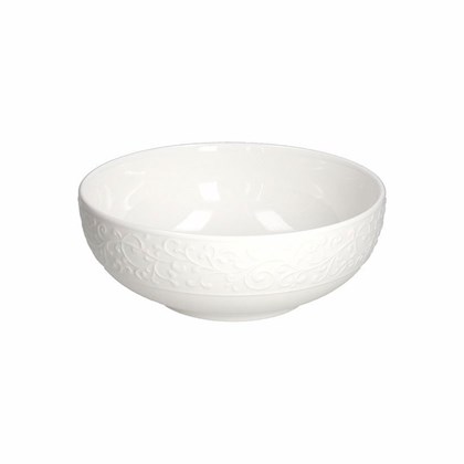 Salad Bowl Cm 20 Bianco Porcelain White