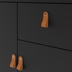 Madrid Sideboard 2 Doors and 1 Drawer Black