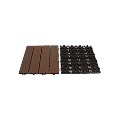 Outdoor WPC Tiles 30x30x2.1 cm – Rosewood