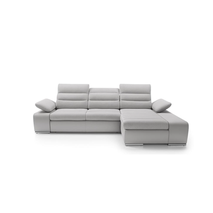 Corner Sofa Bed with Chaise Right – Light Grey