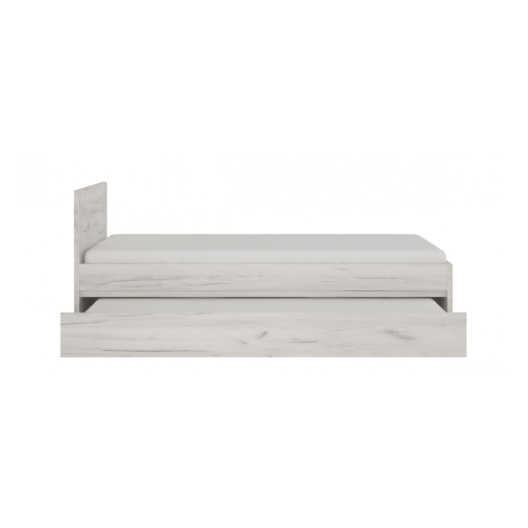 Bed 90 With Pull-Out Drawer On Rollers