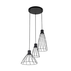Black Hanging Lamp 3 Wheel