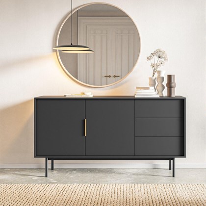 Viva Sideboard 2 Doors Black 154cm