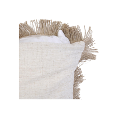 Cushion Raffia – Black & Beige 40x40cm