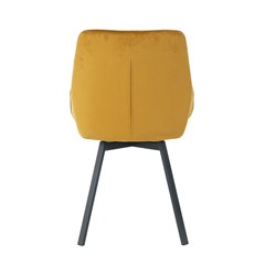 Dining Chair Velvet - Yellow.
