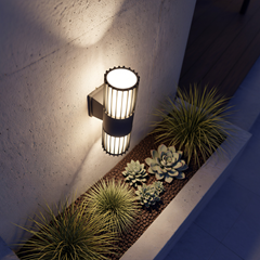 Wall Lamp – Grey & White