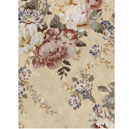 Mural Wallpaper Blossom Ginger Yellow