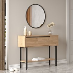 Dressing Table Light Oak with Mirror