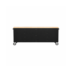 72 Black Tool Chest Black Powder Coating