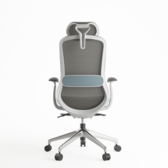 Office Chair with Adjustable Headrest - Light Blue