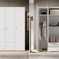 Wardrobe Cabinet - White