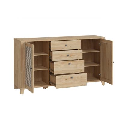 2D 4S Sideboard – Jackson Hickory & Amadeus
