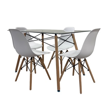 Set Of 4 Chairs With Dining Table