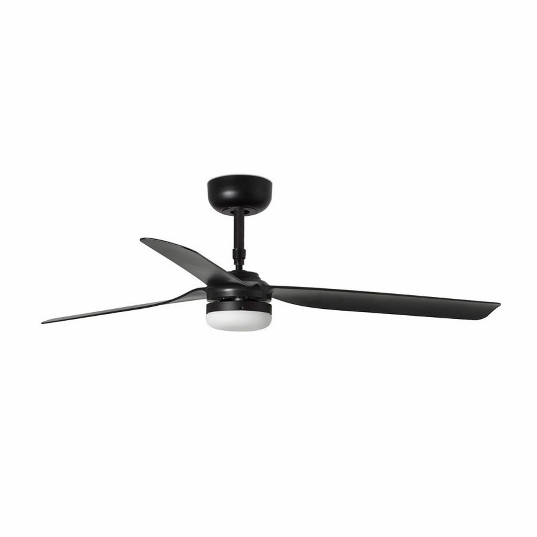 Punt LED Black 3 Blade Ceiling Fan With DC Motor Light Shop Malta