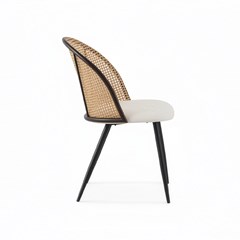 Chair Rattenback – Iron Black Legs