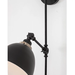 Wall Lamp Black Metal E2740W
