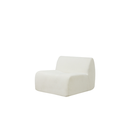 Off White Modular Single Seat Armless
