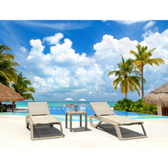 Sun lounger - Taupe