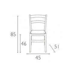 White Stackable Garden & Indoor Chair