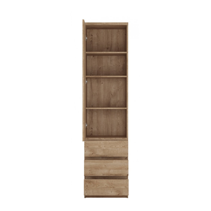 Linen Cabinet 1Door 3Shelves – Ribbeck Oak Gold