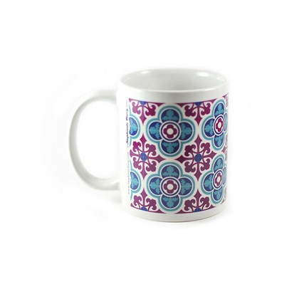 Mug with Malta Tile design Pattern no.3