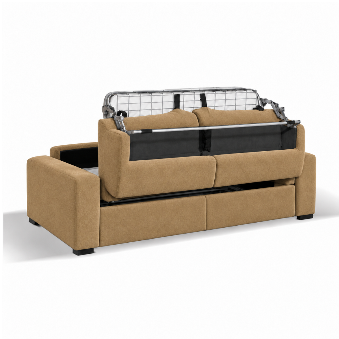 3-Seater Sofa Bed-Camel - OK Home