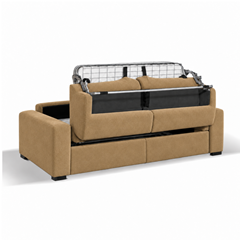 3-Seater Sofa Bed-Camel
