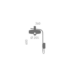 Wall Lamp E27 Black Matt Gold